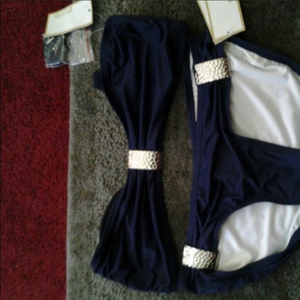 Beautiful michael kors womens blue swim suit